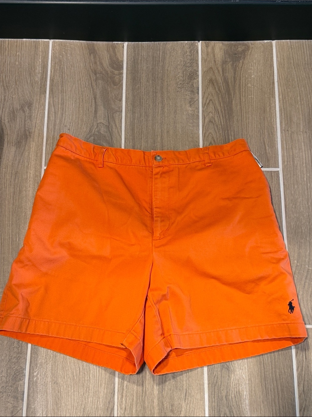 Ralph Lauren Orange Women's Flat-Front Shorts